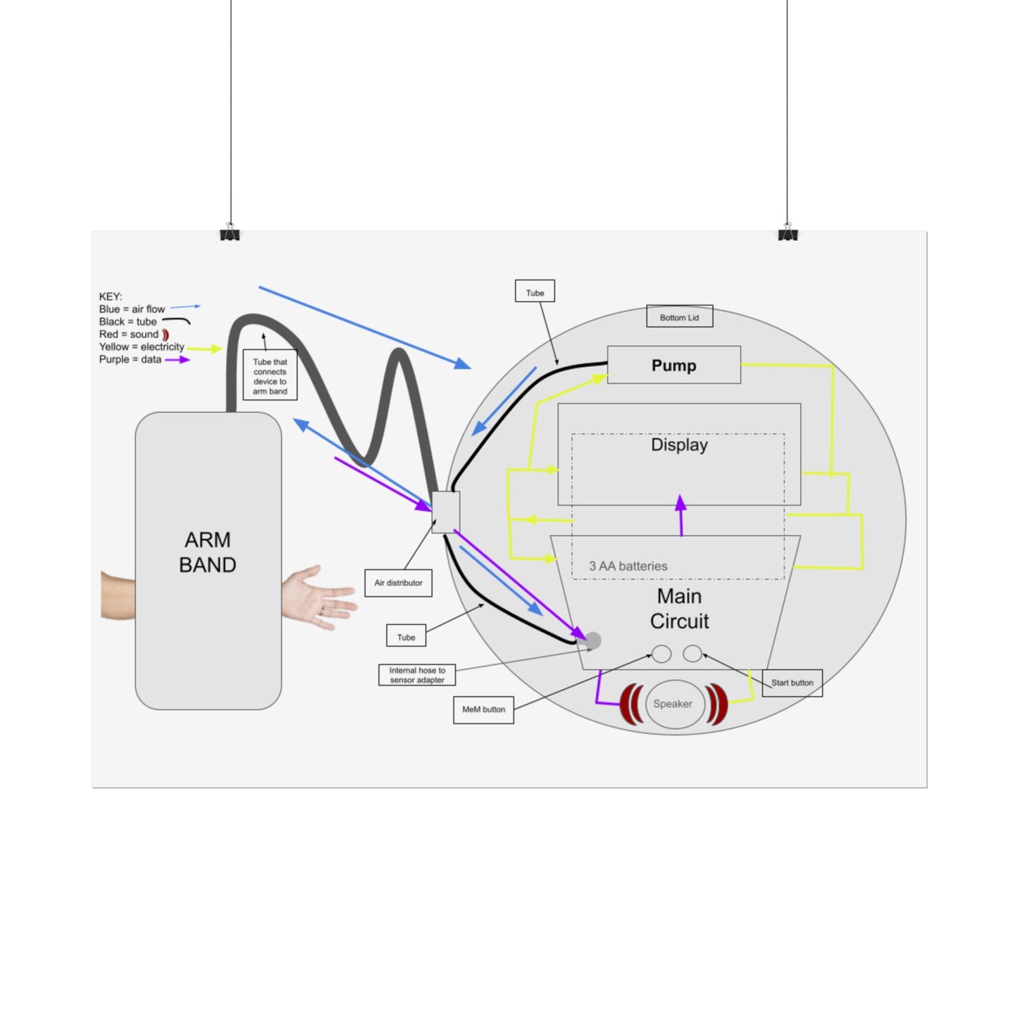 Blood Presure Monitor Functional Schematic